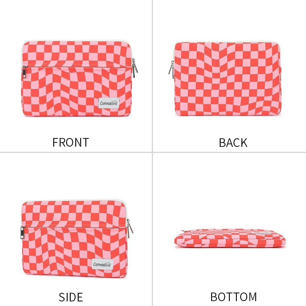 Laptop Sleeve Case Bag with Pocket for Macbook Pro 14 Inch and 14 Inch-14.4 Inch HP, Lenovo, Dell, ASUS, Acer Notebook Computer (Checkered)